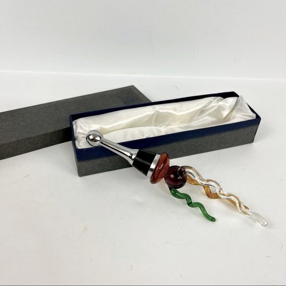 Exquisite Glass Multicolored Art Decor Wine Bottle Stopper - Picture 2 of 5